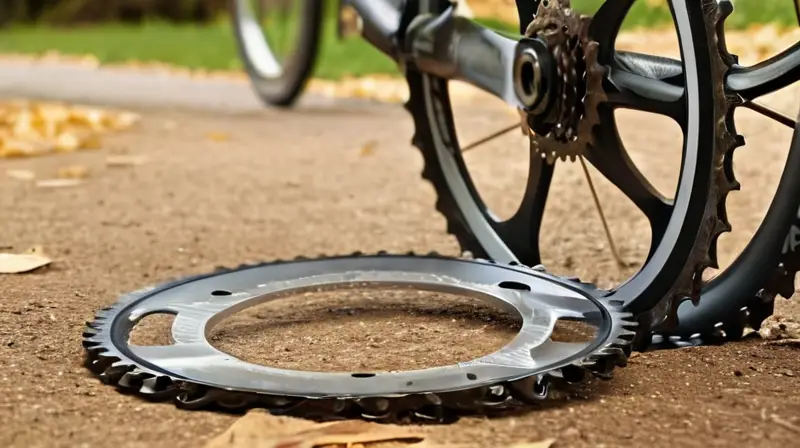 Una vista detallada de un cassette de bicicleta con superficie metálica brillante y engranajes intrincados, resaltando su diseño y compatibilidad