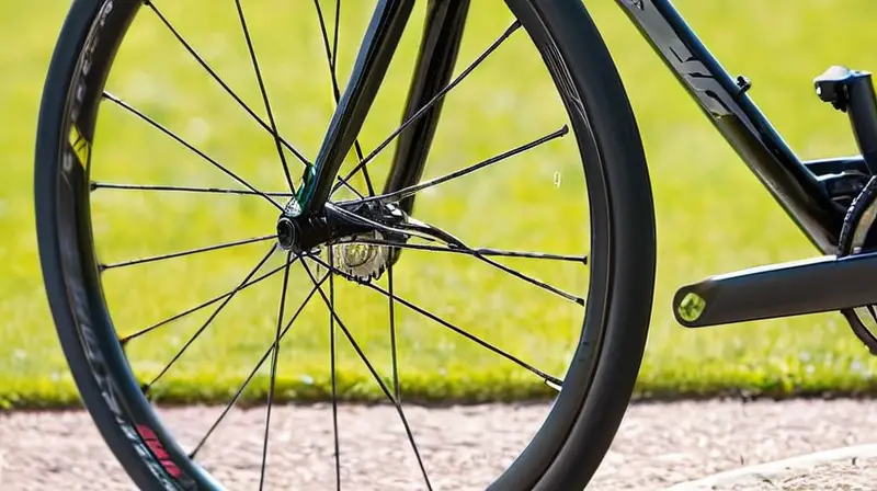 Ruedas Mavic Aksium brillan bajo la luz suave, destacando su diseño y detalles en un entorno natural