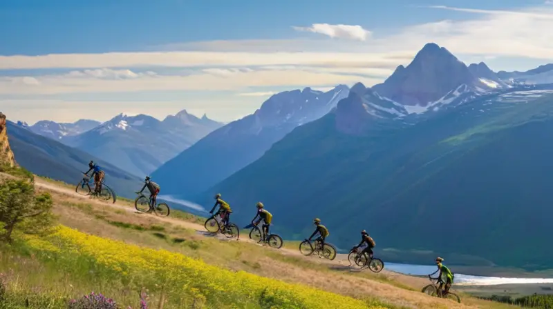 Un paisaje montañoso con acantilados
