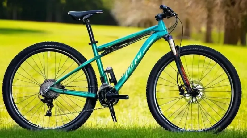 Una bicicleta de montaña Berria Mako brilla con su marco metálico y detalles intrincados