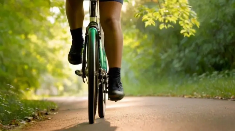 Una bicicleta elegante y aerodinámica con acabado negro mate y detalles plateados, diseñada para la aventura al aire libre