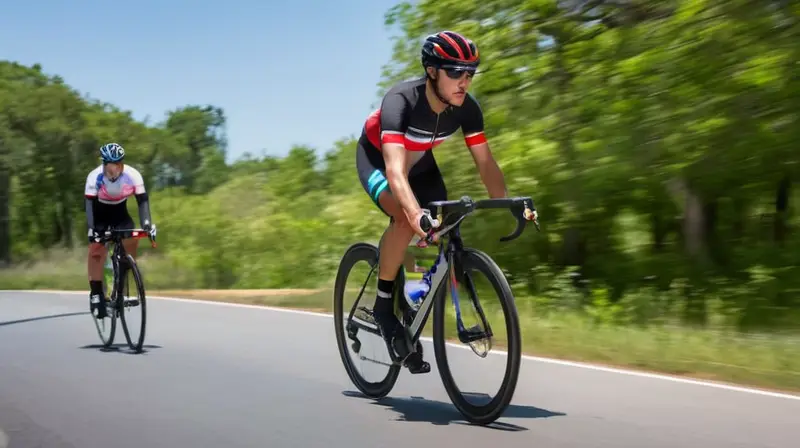 Una bicicleta moderna y ligera con marco de aluminio negro brillante y detalles rojos