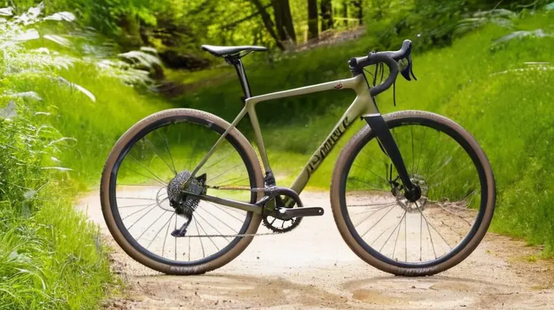 Bicicleta Cannondale Topstone 1 de aluminio ligero, color verde oliva mate, diseñada para aventuras en gravel con detalles precisos y componentes Shimano