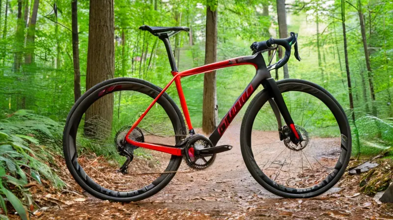 Bicicleta de carbono ligera y aerodinámica con acabado negro mate