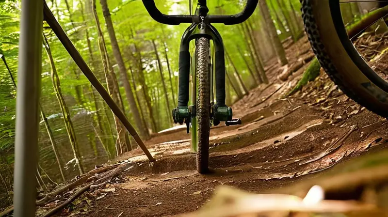Pedales negros de Crankbrothers con diseño concavo, agarre texturizado y detalles metálicos, resaltan su funcionalidad y diseño en un entorno natural