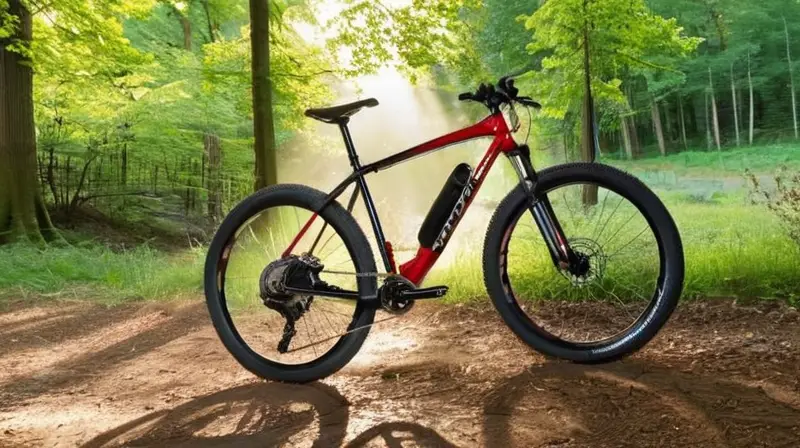 Bicicleta de marco negro mate