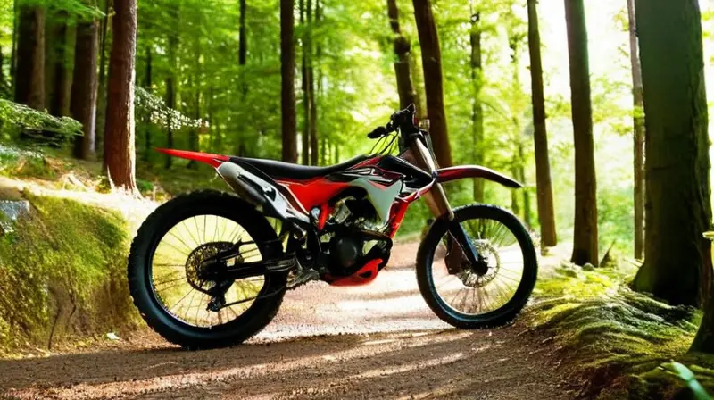 Bicicleta de carbono negra mate con detalles rojos