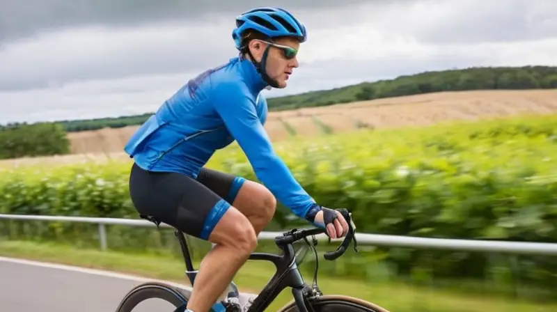 Chaqueta de ciclismo azul
