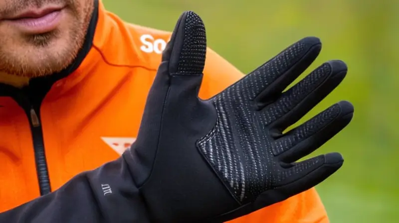 Guantes largos de ciclismo en Gore-Tex negro