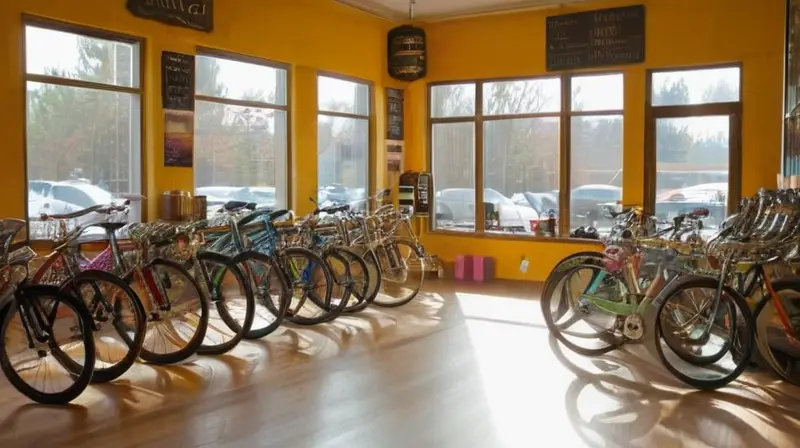 Una acogedora tienda de bicicletas de segunda mano