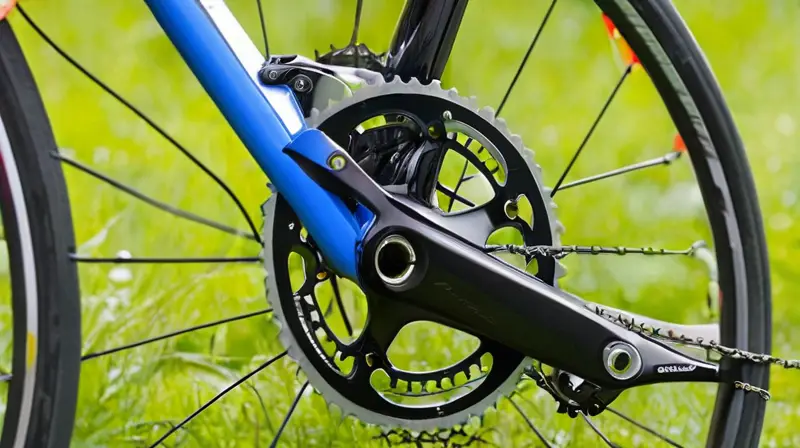 Bicicleta de carbono negra mate con detalles azules