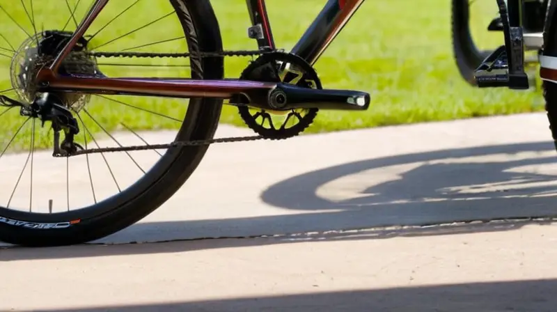 Una imagen detallada de pedales de bicicleta con superficies metálicas brillantes y texturas de goma