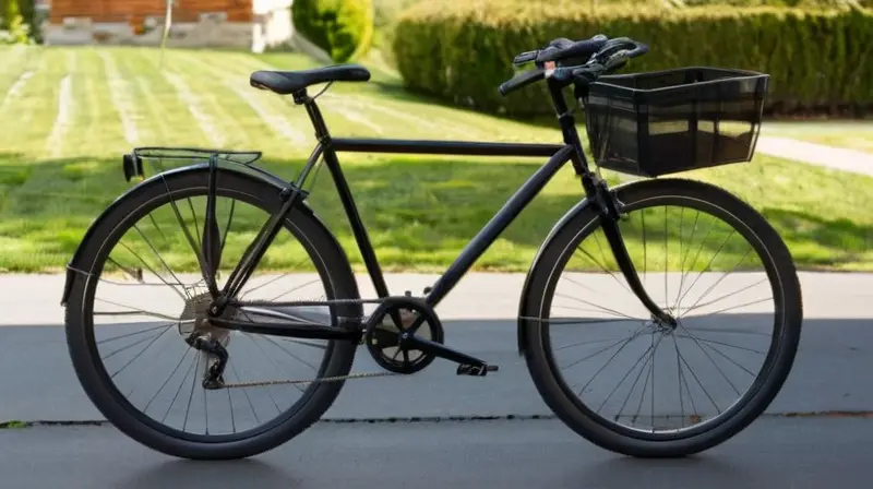 Un soporte de bicicletas robusto y elegante, con un diseño compacto y seguro, se destaca en un entorno natural