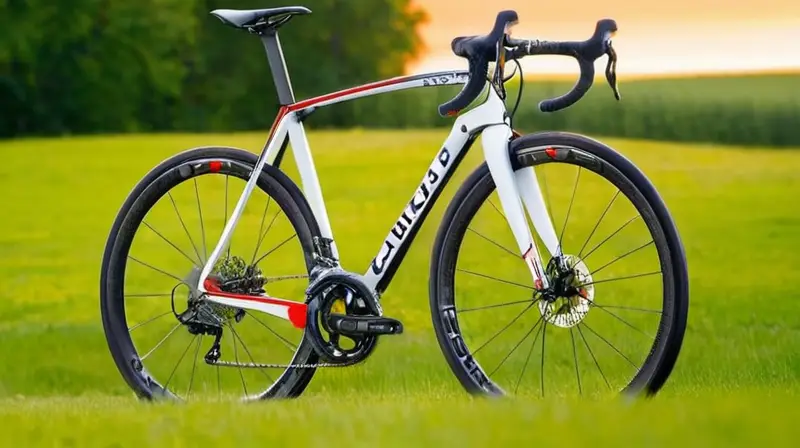 Bicicleta de carbono con diseño aerodinámico