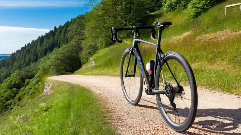 Bicicleta de carbono negra mate con diseño aerodinámico