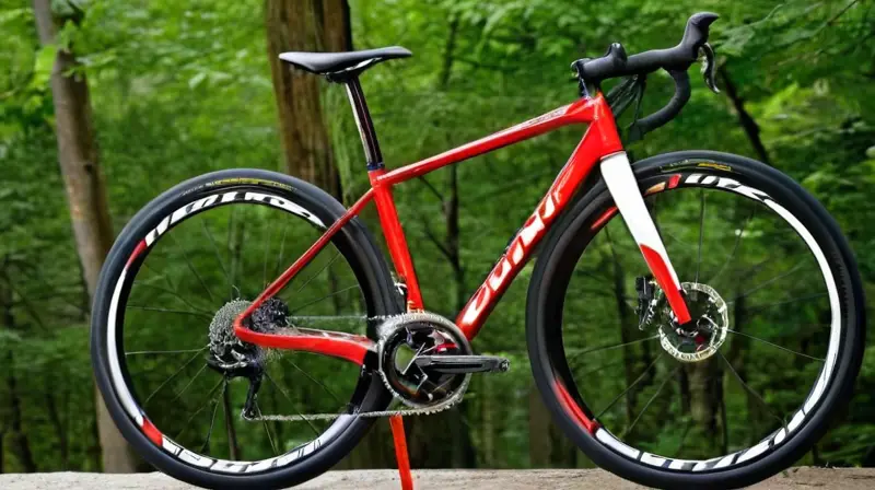 Bicicleta de montaña con cuadro de carbono negro mate