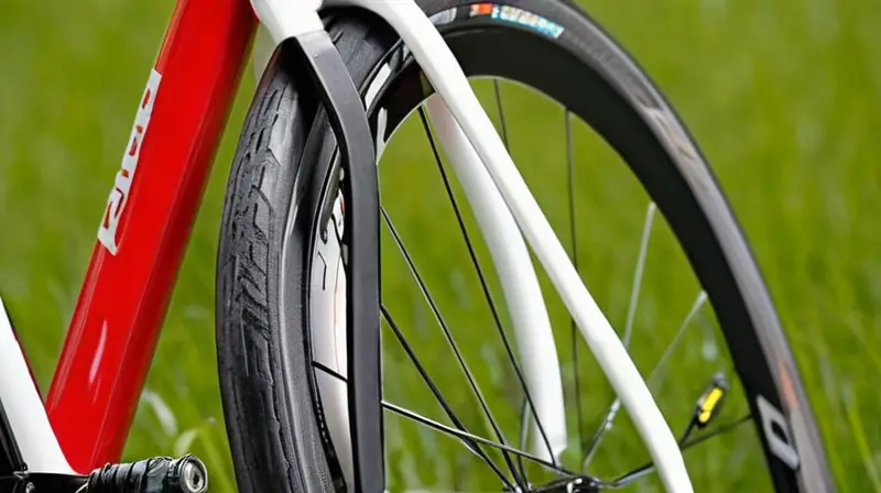 Bicicleta de carreras de carbono con diseño aerodinámico