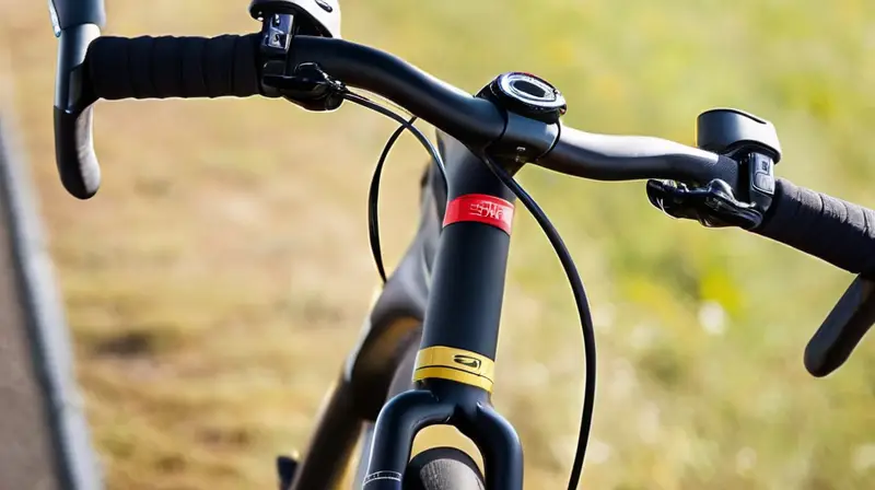 Bicicleta de carbono elegante y ligera con acabado negro mate, detalles brillantes, diseño aerodinámico y componentes de alta calidad