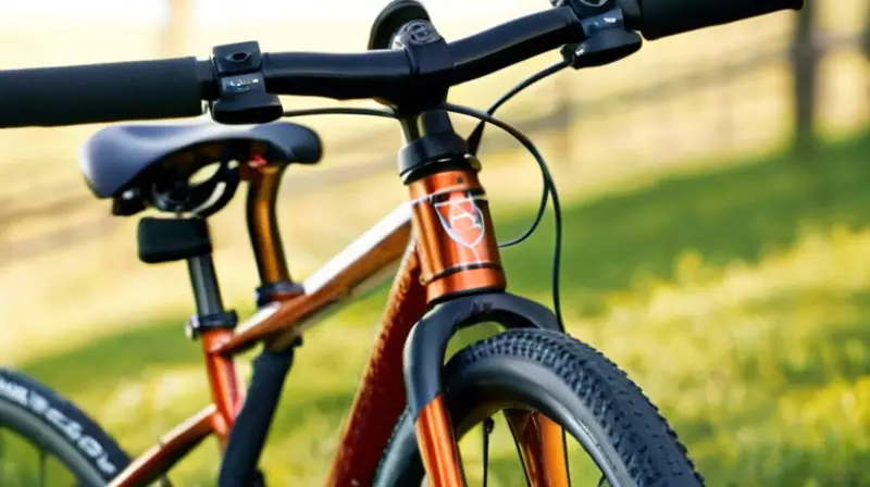 Una bicicleta de aluminio negra mate con detalles metálicos