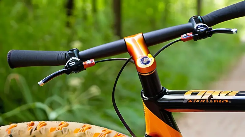 Bicicleta de carbono negra mate con detalles naranjas, diseño aerodinámico y componentes precisos, lista para la aventura